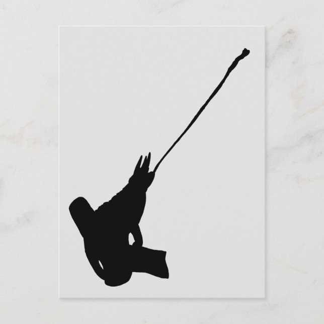 Postal ¡Buen tiro! Silhouette Chameleon de Jackson (Anverso)