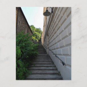 Postal buen viaje, escaleras