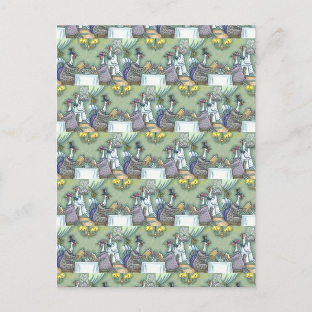 POSTAL BUENA COMIDA EN TURQUÍA, GRACIAS AL HUMOR DE AVES (Anverso)