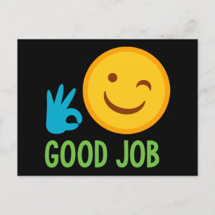 Postal Buena Emoji de trabajo