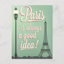 Postal Buena idea Paris Vintage