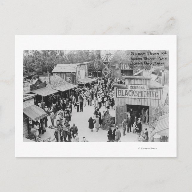 Postal Buena Park, California Knotts Berry Place Ghost (Anverso)