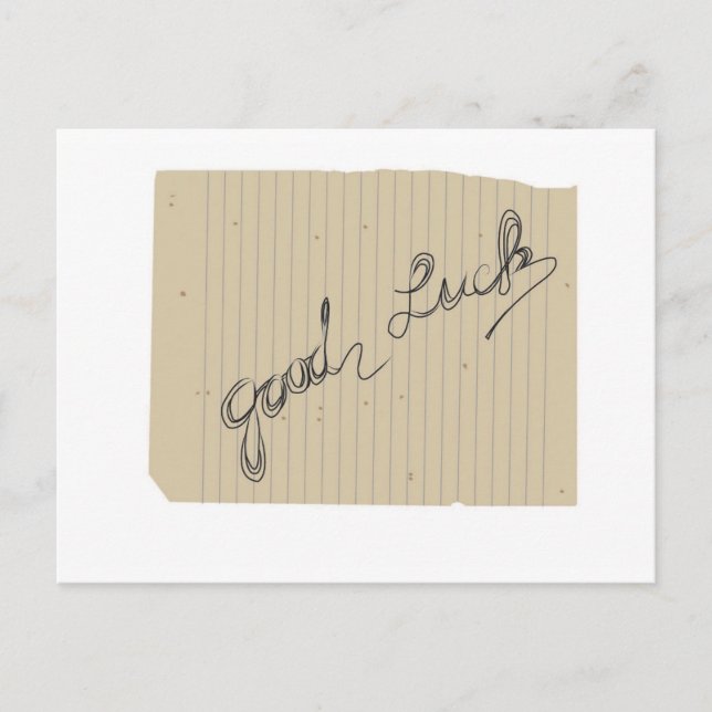 Postal buena suerte (Anverso)