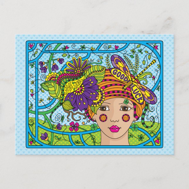 Postal Buena suerte_ (Anverso)