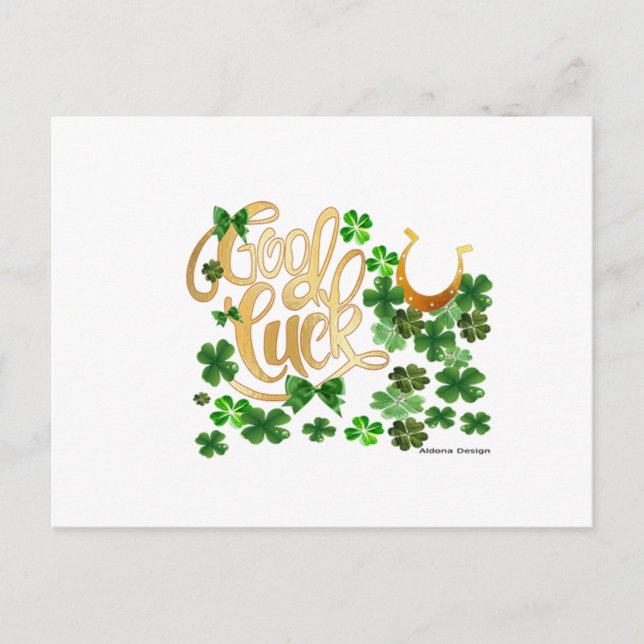 Postal Buena suerte (Anverso)