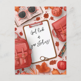 Postal Buena suerte en sus estudios escolares