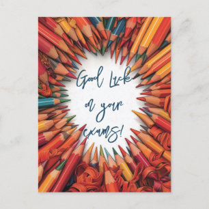 Postal Buena suerte en tus exámenes escolares