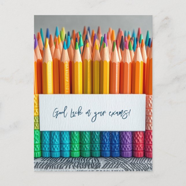 Postal Buena Suerte en tus Exámenes Escolares (Anverso)