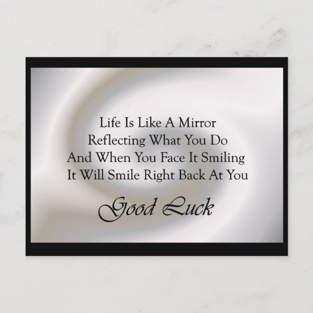 Postal Buena suerte verso (Anverso)