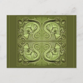 Postal Buenas Baldosas de Fortune Lizard