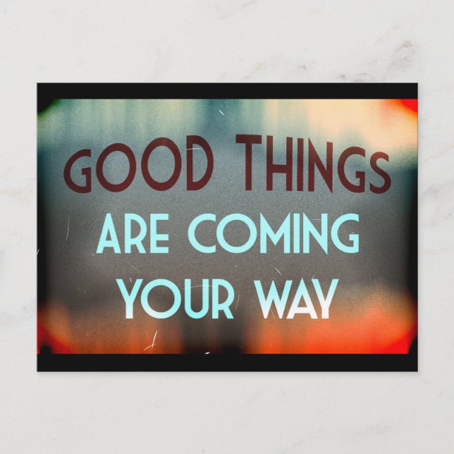 Postal Buenas Cosas (Anverso)