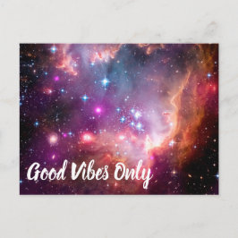 Postal Buenas Vibes Sólo Galaxia Estrellas del Universo d