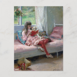 Postal Buenos amigos por Albert Edelfelt 1881