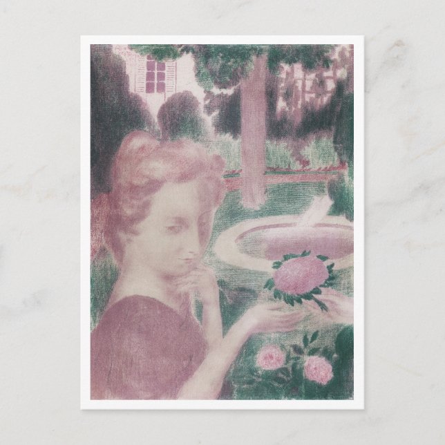 Postal Buenos días Bouquet, Maurice Denis (Anverso)
