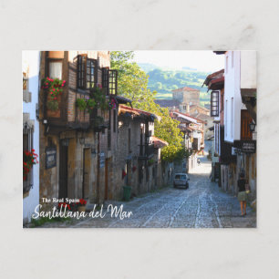 Postal Buenos días en Santillana del Mar - La verdadera E