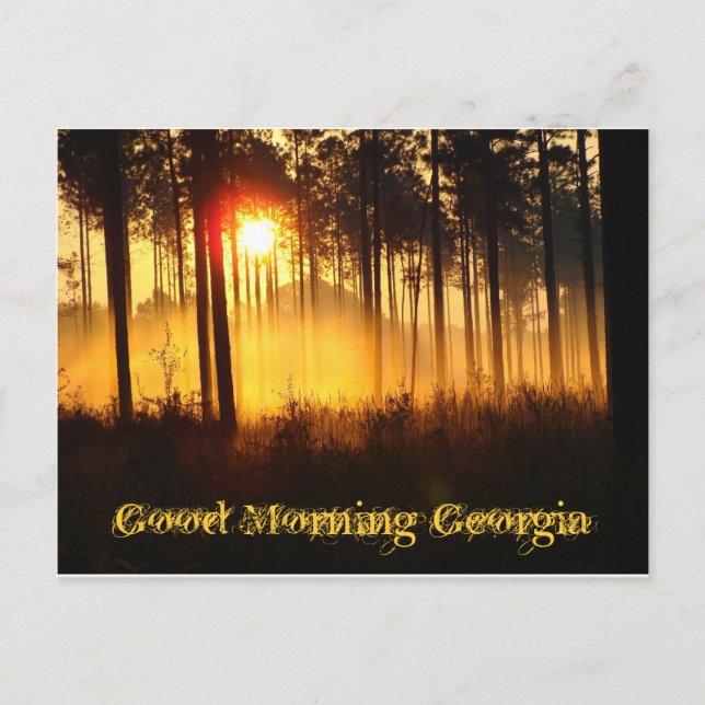 Postal Buenos días Georgia (Anverso)