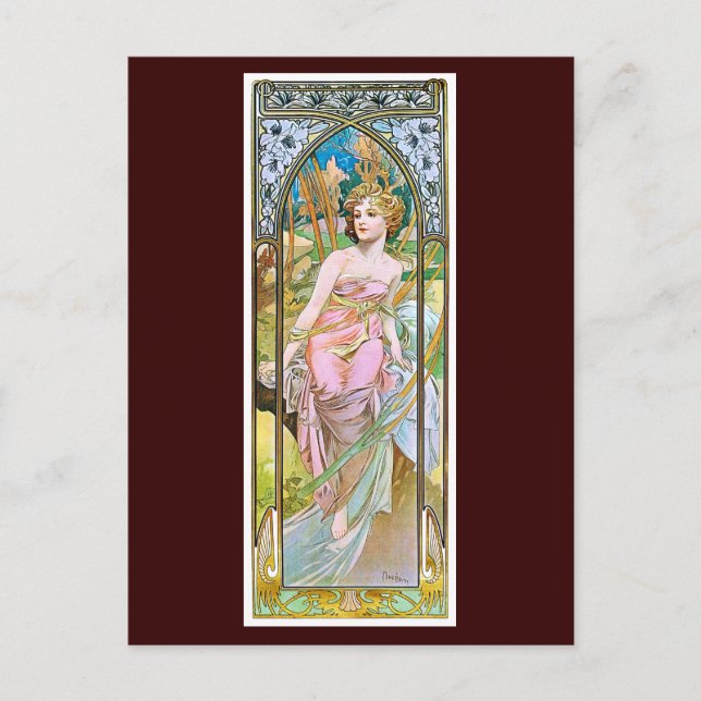 Postal Buenos días, Mucha (Anverso)