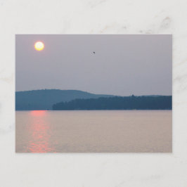 Postal Buenos días sobre el lago Elk, Michigan