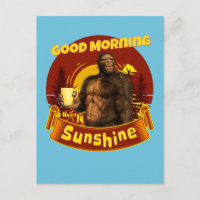Buenos Días Sol Bigfoot Café Humor Arte