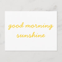 Buenos días Sunshine