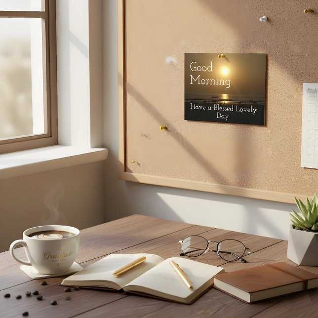 Postal Buenos días, un bello y encantador día (Start with grace. 🌅 A morning blessing in every sunset. Have a Blessed Lovely Day! #AchempongGold)