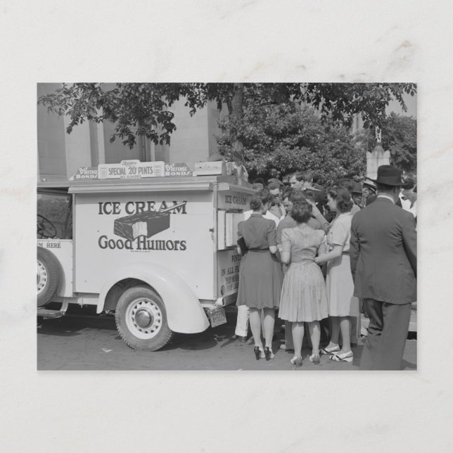 Postal Buenos Humores Camión De Helado (Anverso)