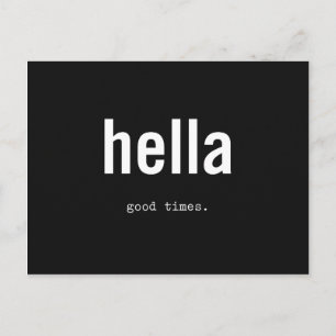 Postal buenos tiempos hella