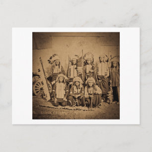 Postal Bufalo Bill Wild West Show Sioux Chiefs