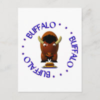 Búfalo lindo con carne en las alas de Weck y Búfal
