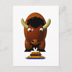 Postal Búfalo Lindo con Carne en Weck y Alas de Búfalo