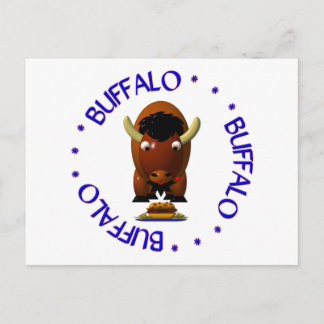 Postal Búfalo Lindo con Carne en Weck y Alas de Búfalo