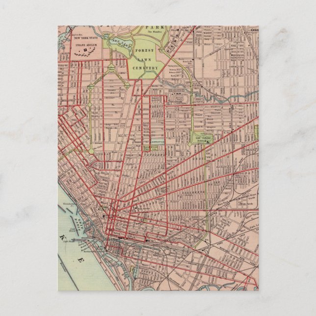 Postal Búfalo, Nueva York (Anverso)