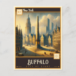 Postal Búfalo, Nueva York | Vintage