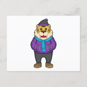 Postal Bufanda de tigre Gorro