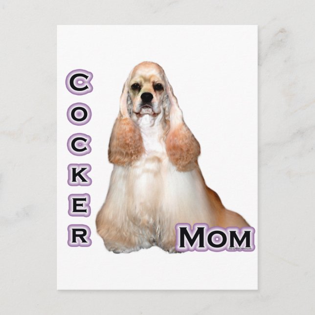 Postal Buff Cocker Spaniel Mom; Cocker Spaniel Mom (Anverso)