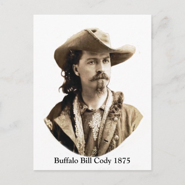Postal Buffalo Bill Cody 1875 (Anverso)