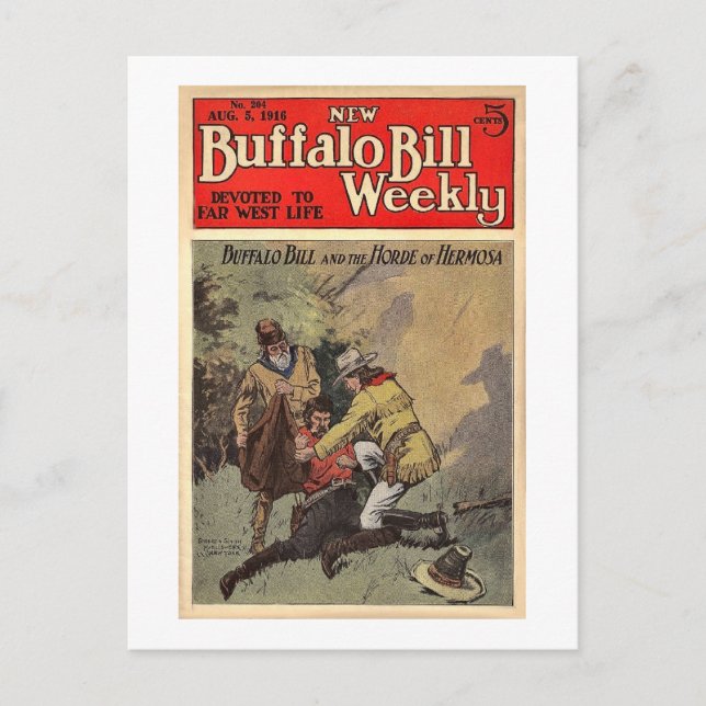 Postal Buffalo Bill Weekly 12 - Vintage (Anverso)