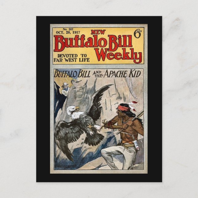 Postal Buffalo Bill Weekly 1917 - El niño Apache (Anverso)