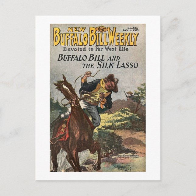 Postal Buffalo Bill Weekly 7 - cosecha (Anverso)