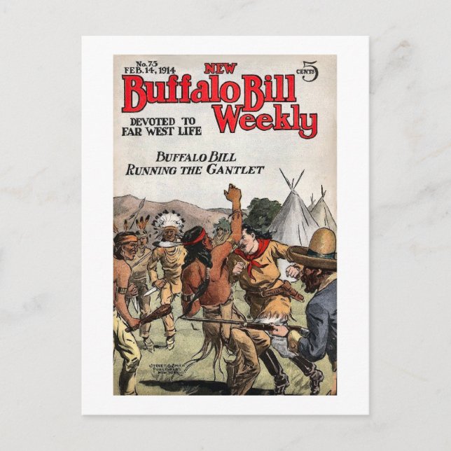 Postal Buffalo Bill Weekly 9 (Anverso)