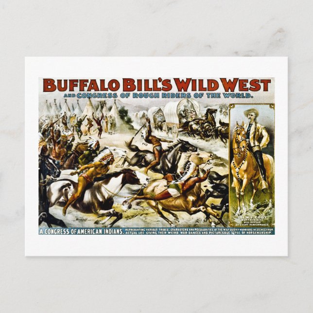 Postal Buffalo Bill Wild West 1899 (Anverso)