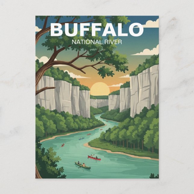 Postal Buffalo National River Arkansas (Anverso)