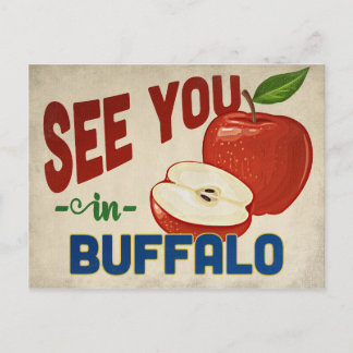 Postal Buffalo New York Apple - Viajes de época