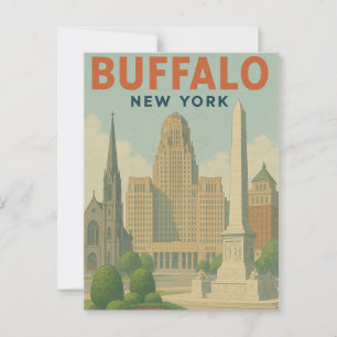 Postal Buffalo Nueva York