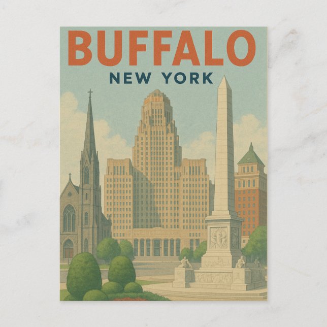 Postal Buffalo Nueva York (Anverso)