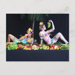 Postal Buffet bodypainting Lebendbufé - bodyart