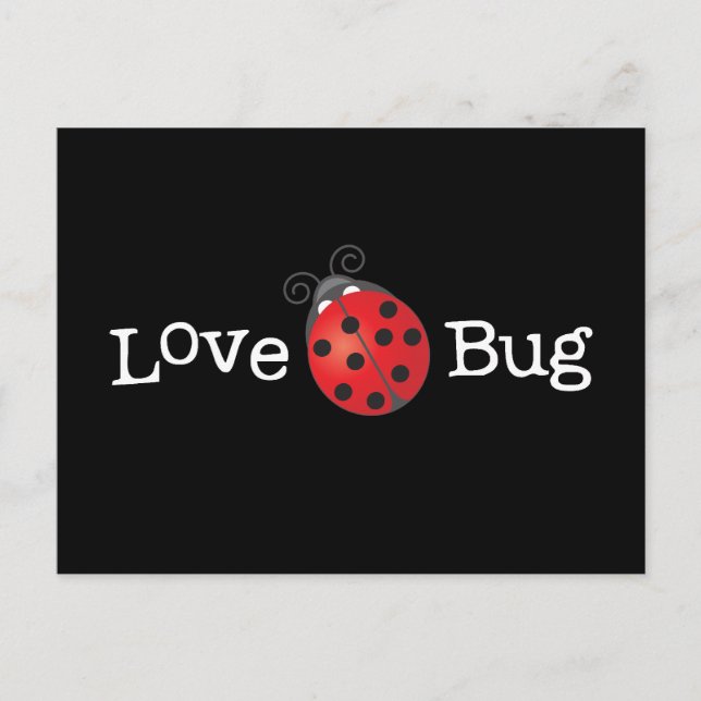 Postal Bug de amor - Ladybug (Anverso)