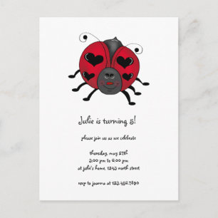 Postal Buggies traseros ・ Ladybug sonriente
