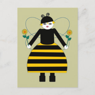 Postal Buggy Martzkins Honey Bee Postcard