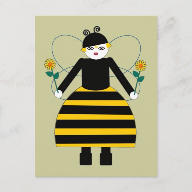 Postal Buggy Martzkins Honey Bee Postcard (Anverso)